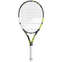 Babolat Pure Aero Junior 25 Strung Tennis Racquet - Youth Grey / Yellow / White 4" 25"