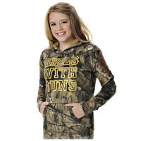 Girls With Guns Basic Pullover Hoodie - Women's Mossy Oak Break Up Country M