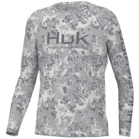 Huk Pursuit Fin Flats Shirt - Youth Harbor Mist XS