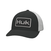 Huk Logo Stretchback Trucker Hat Black S/M