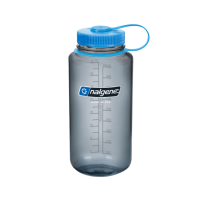 Nalgene Wide Mouth Sustain Water Bottle Grey / Blue 32 oz