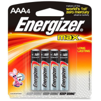 Energizer Max AAA Battery (4 Pack) AAA 4 Pack