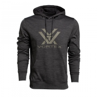 Vortex Core Logo Performance Hoodie - Men's Black Heather 3XL