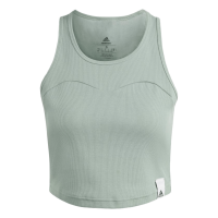 adidas Lounge Rib Tank Top Silver / Green XL