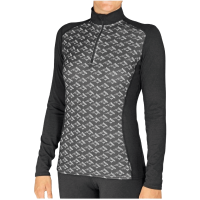 Hot Chillys Micro-Elite Chamois Print Zip-T Shirt - Women's