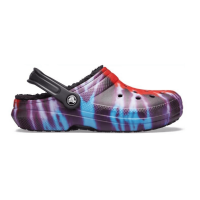 Crocs Classic Tie Dye Fuzzy Lined Clog