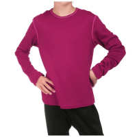 Hot Chillys Pepper Bi-Ply Crewneck Long Sleeve T-Shirt - Youth