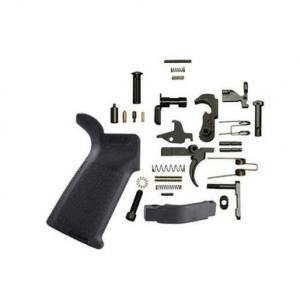 AR 15 Lower Parts Kit with Magpul MOE Grip - Black - 