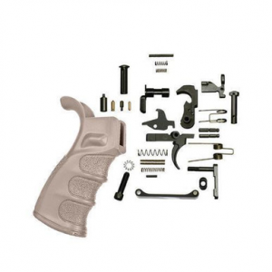 AR 15 Lower Parts Kit with EAG Grip (FDE) - 