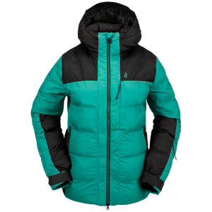 Women's Volcom Puffleup Jacket 2024 in Green size Medium | Plastic