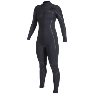 Women's O'Neill 4/3+ Hyperfreak Fire Chest Zip Wetsuit 2024 in Black size 10