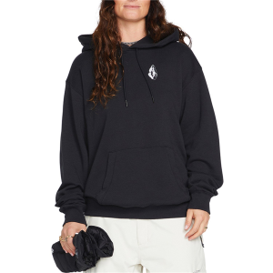 Women's Volcom Melancon Hoodie 2023 in Black size X-Small | Cotton/Polyester