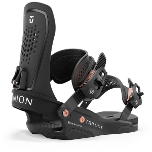 Women's Union Trilogy Snowboard Bindings 2025 in Black size Small | Plastic