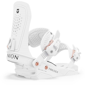 Women's Union Trilogy Snowboard Bindings 2025 in White size Small | Plastic