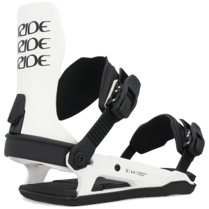 Ride C-6 Snowboard Bindings 2025 in White size Medium | Nylon/Aluminum