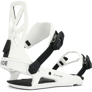 Ride C-4 Snowboard Bindings 2025 in White size Medium | Nylon/Rubber