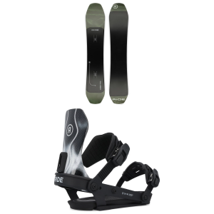 Ride Deep Fake Snowboard 2025 - 159 Package (159 cm) + L Mens in Black size 159/L | Aluminum