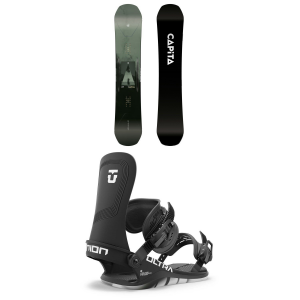 CAPiTA Super DOA Snowboard 2025 - 161W Package (161W cm) + S Mens in Black size 161W/S | Nylon