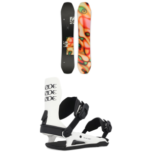 Ride Moderator Snowboard 2025 - 151 Package (151 cm) + M Mens in White size 151/M | Nylon/Aluminum