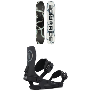 Ride Twinpig Snowboard 2025 - 156W Package (156W cm) + M Mens size 156W/M | Aluminum/Bamboo
