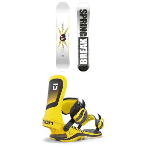 CAPiTA Spring Break Resort Twin Snowboard 2025 - 160 Package (160 cm) + S Mens in Blue size 160/S | Nylon