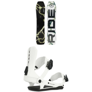 Ride Warpig Snowboard 2025 - 142 Package (142 cm) + S Womens in White size 142/S | Nylon/Aluminum/Bamboo