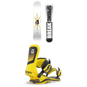 CAPiTA Spring Break Resort Twin Snowboard 2025 - 160 Package (160 cm) + S Mens in Black size 160/S | Nylon