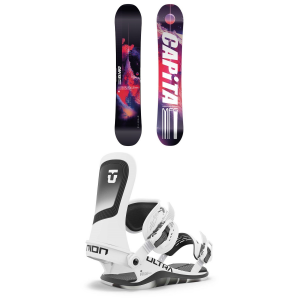 CAPiTA Outerspace Living Snowboard 2025 - 159W Package (159W cm) + S Mens in Black size 159W/S | Nylon
