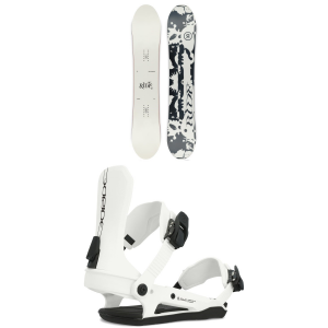 Women's Ride Compact Snowboard 2025 - 146 Package (146 cm) + S Womens in White size 146/S | Nylon/Aluminum