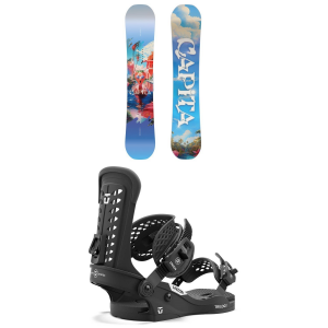 Women's CAPiTA Space Metal Fantasy Snowboard 2025 - 149 Package (149 cm) + S Womens in White size 149/S