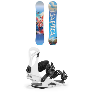 Women's CAPiTA Space Metal Fantasy Snowboard 2025 - 153W Package (153W cm) + L Womens in Black size 153W/L | Aluminum