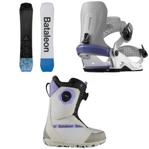 Bataleon Whatever Snowboard 2025 - 144 Package (144 cm) + M/L Womens in Coral size 144/M/L | Aluminum