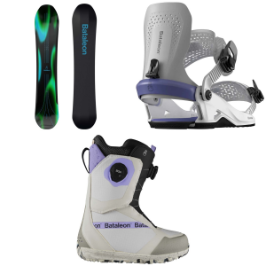 Bataleon Thunderstorm Snowboard 2025 - 144N Package (144N cm) + S Womens in Coral size 144N/S | Aluminum