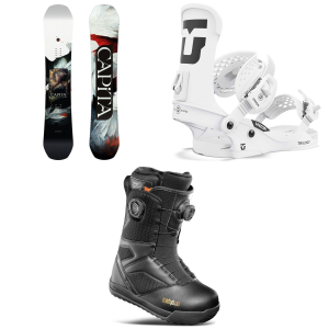 Women's CAPiTA Birds Of A Feather Snowboard 2025 - 150W Package (150W cm) + S Womens in White size 150W/S
