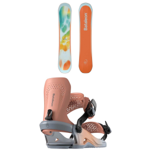 Women's Bataleon Feelbetter Snowboard 2025 - 143 Package (143 cm) + S Womens in Coral size 143/S | Aluminum
