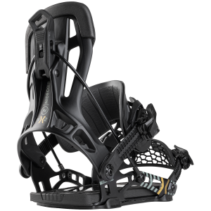 Flow NX2 Hybrid Snowboard Bindings 2026 in Black size Large | Nylon/Aluminum