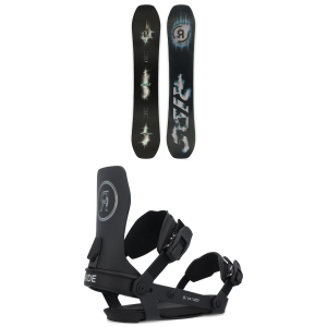 Ride Algorythm Snowboard 2025 - 155W Package (155W cm) + L Mens size 155W/L | Aluminum/Bamboo