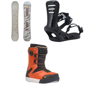 K2 Gateway Pop Snowboard 2025 - 156 Package (156 cm) + M Mens in Black size 156/M | Nylon/Neoprene