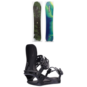 K2 Excavator Snowboard 2025 - 150 Package (150 cm) + M Womens in Black size 150/M | Nylon/Bamboo