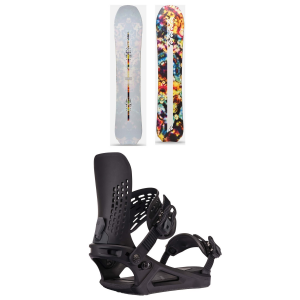 K2 Almanac Snowboard 2025 - 153 Package (153 cm) + M Mens in Black size 153/M | Nylon/Bamboo