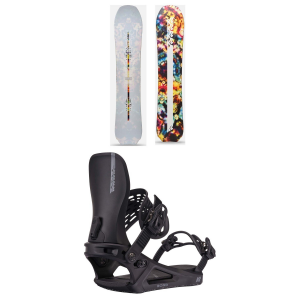 K2 Almanac Snowboard 2025 - 157 Package (157 cm) + M Mens in Black size 157/M | Nylon/Bamboo