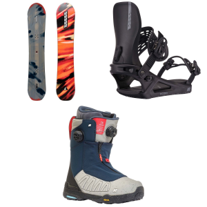 K2 Antidote Snowboard 2025 - 158W Package (158W cm) + M Mens in Black size 158W/M | Nylon/Bamboo