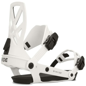 Ride A-4 Snowboard Bindings 2025 in White size Large | Nylon/Aluminum