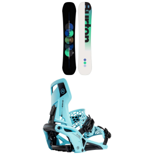 Burton Custom Flying V Snowboard 2025 - 158W Package (158W cm) + M Mens in Orange size 158W/M | Nylon