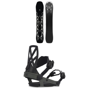 Ride Smokescreen Snowboard 2025 - 157W Package (157W cm) + L Mens in Lime size 157W/L | Nylon/Aluminum