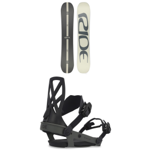 Ride Agenda Snowboard 2025 - 152 Package (152 cm) + M Mens in Lime size 152/M | Nylon/Aluminum