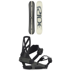 Ride Agenda Snowboard 2025 - 152 Package (152 cm) + M Mens in Black size 152/M | Nylon/Aluminum