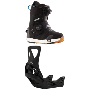 Women's Burton Felix Step On Soft Snowboard Boots 2025 - 10 Package (10) + M Womens in Black size 10/M | Nylon