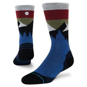 Stance Light Wool Crew Socks 2024 in Blue size Large