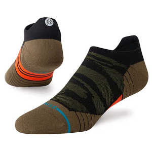 Stance Primal Light Tab Socks 2024 in Green size Large | Nylon/Cotton/Polyester